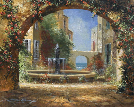 "COURTYARD FOUNTAIN" by James Coleman
