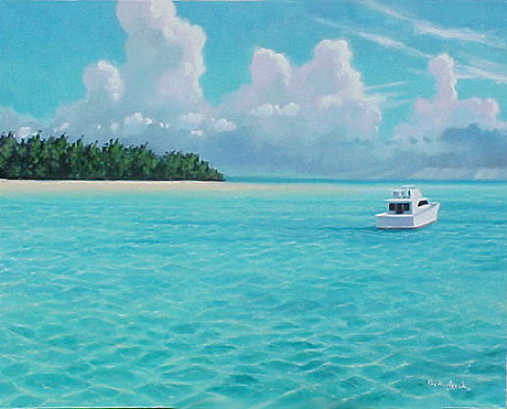 "TROPICAL SPORT FISHER" by artist Rick Novak