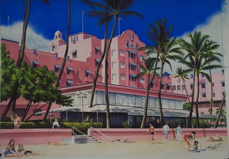 Royal Hawaiian Beach Scene