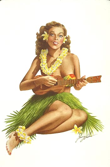 Ukulele Girl by Gary Palm