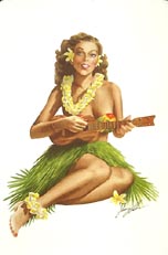 Ukulele Girl by Gary Palm