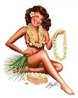 Plumeria Girl by Garry Palm