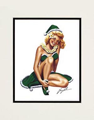 "Christmas Elf Girl" Garry Palm