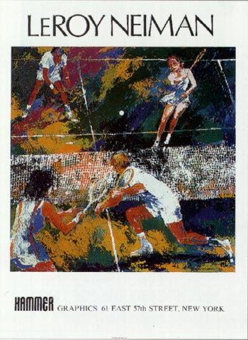 "MIXED DOUBLES" by Leroy Neiman