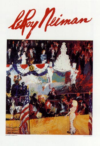 "THE PRESIDENT's BIRTHDAY" by Leroy Neiman